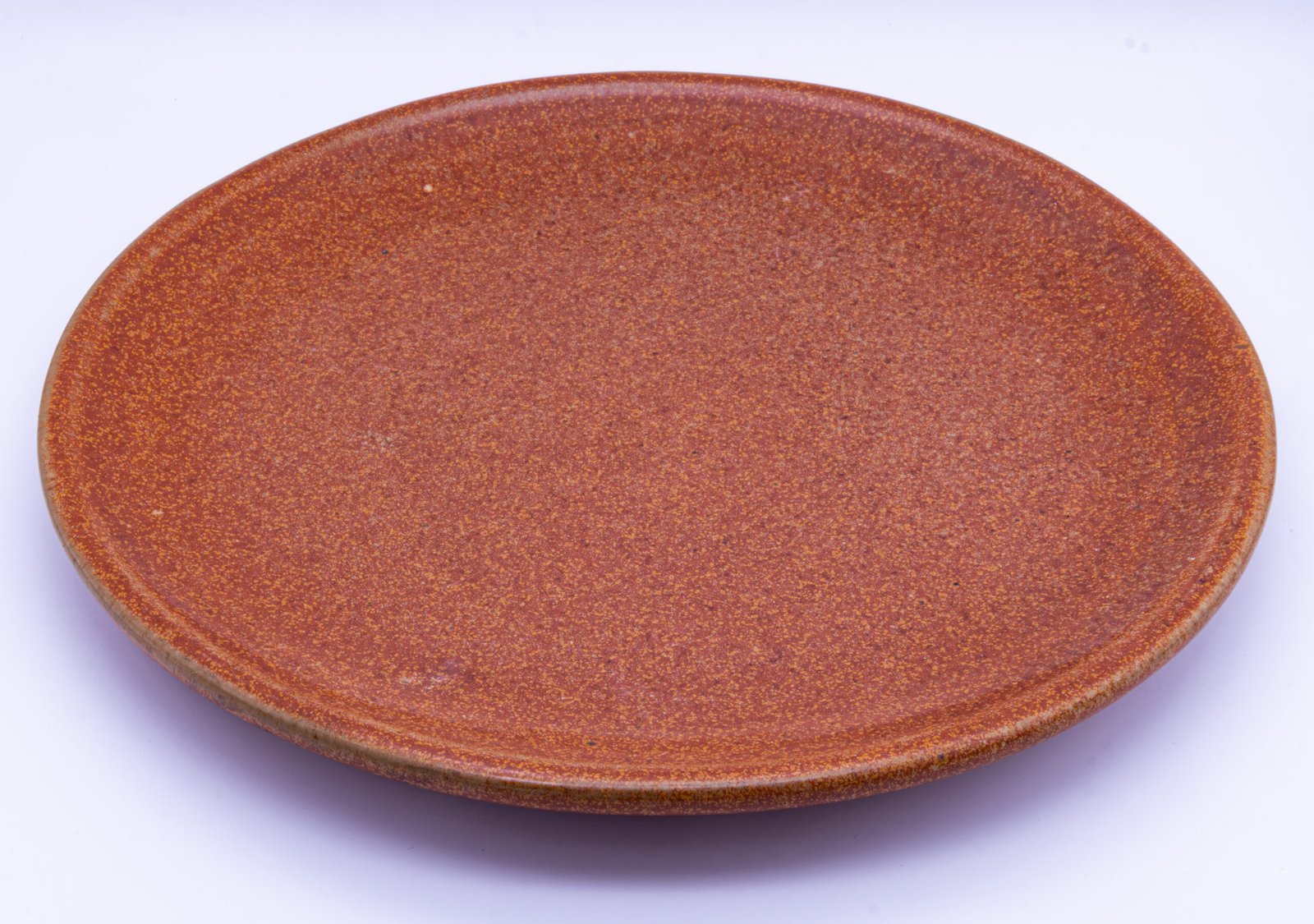 Plato plano almendra de cerámica 26 cm
